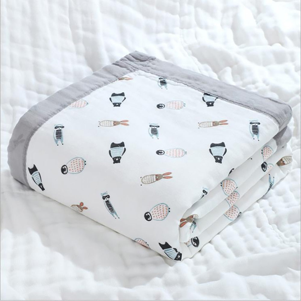 6 Layers 100% Cotton Breathable Newborn Swaddle childrensterritory