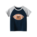 Cartoon Letter Printed Kids Boys Girls Loose Summer Cotton Top childrensterritory