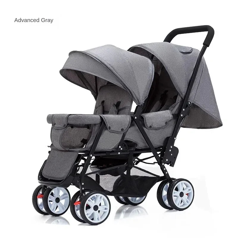 Lightweight Front & Back Seats Baby Pushchair