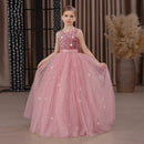 Kids Girls Puffy Sequin Embroidery Princess Party Dresses