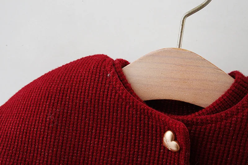 Girls' Full-Sleeved Winter Party Dresses