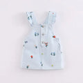 Girls Sleeveless Floral Embroidered Summer Strappy Dresses childrensterritory