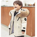 Kids Zipper Hooded Warm Jackets With Fur Design childrensterritory