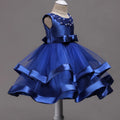 Little Girls' Elegant Layered Design Evening Party Dresses childrensterritory