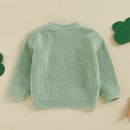 Toddler Clover Embroidery Adorable Pullover Tops childrensterritory
