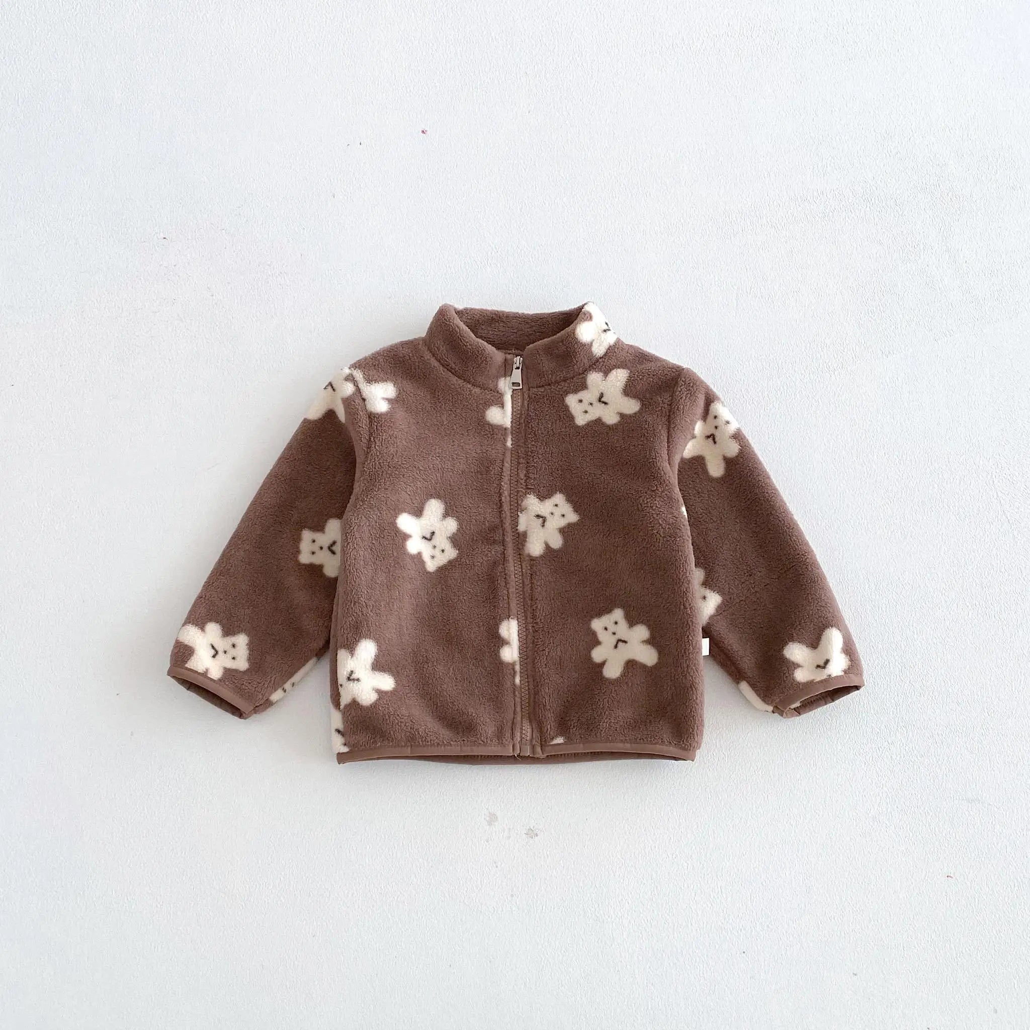 Kids' Cartoon Print Long Sleeves Warm Jacket