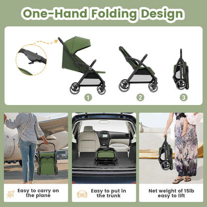 Lightweight High View Compact Travel Baby Stroller childrensterritory