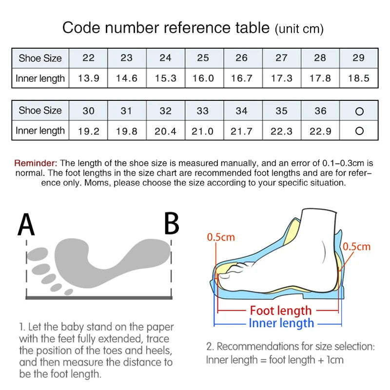 Kids' Non-Slip Leather Sneakers with High Back and Ankle Support
