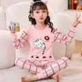 Kids Boys Girls Cartoon Print Tops + Pants Sets Sleepwear childrensterritory