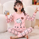 Kids Boys Girls Cartoon Print Tops + Pants Sets Sleepwear childrensterritory