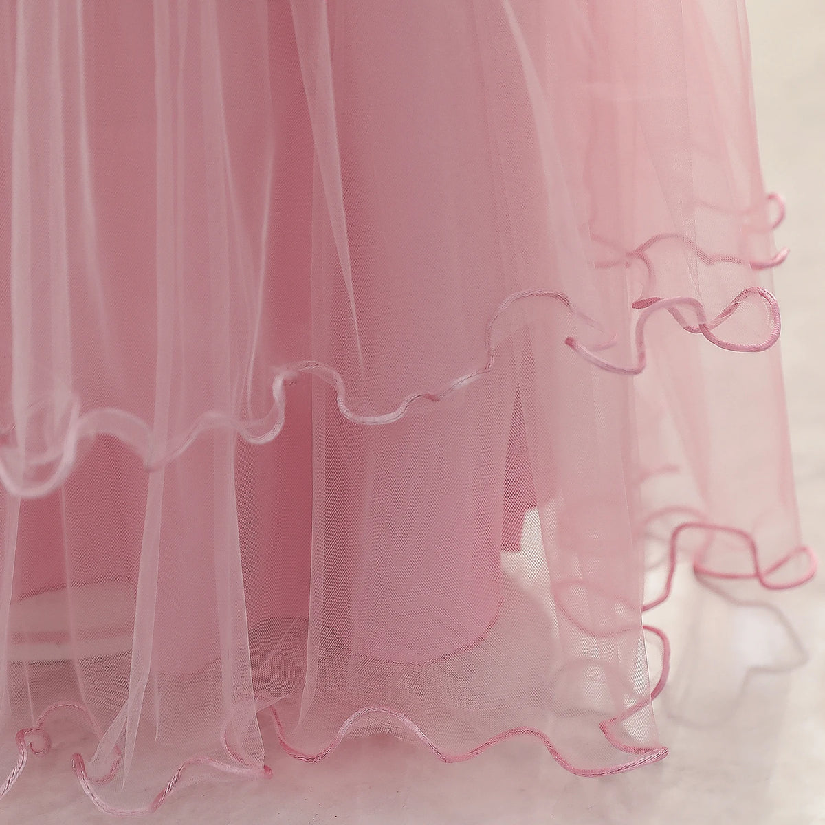 Kids Girls Lace Embroidery Bridesmaid Party Dress childrensterritory