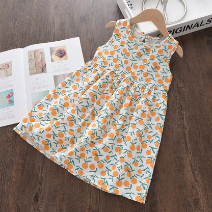 Kids Girls Sleeveless Floral Baptism/Birthday Dresses childrensterritory