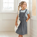 Kids/Teen Girls Solid Color Top and Dress Set for Summer childrensterritory