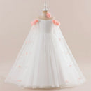 Girls Tiered Tulle Formal Princess Party Gowns