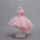 Kids Girls Princess Sequins Party Dresses with Trailing