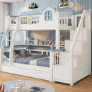 Modren Design High Small Double BunkBed with Storage childrensterritory