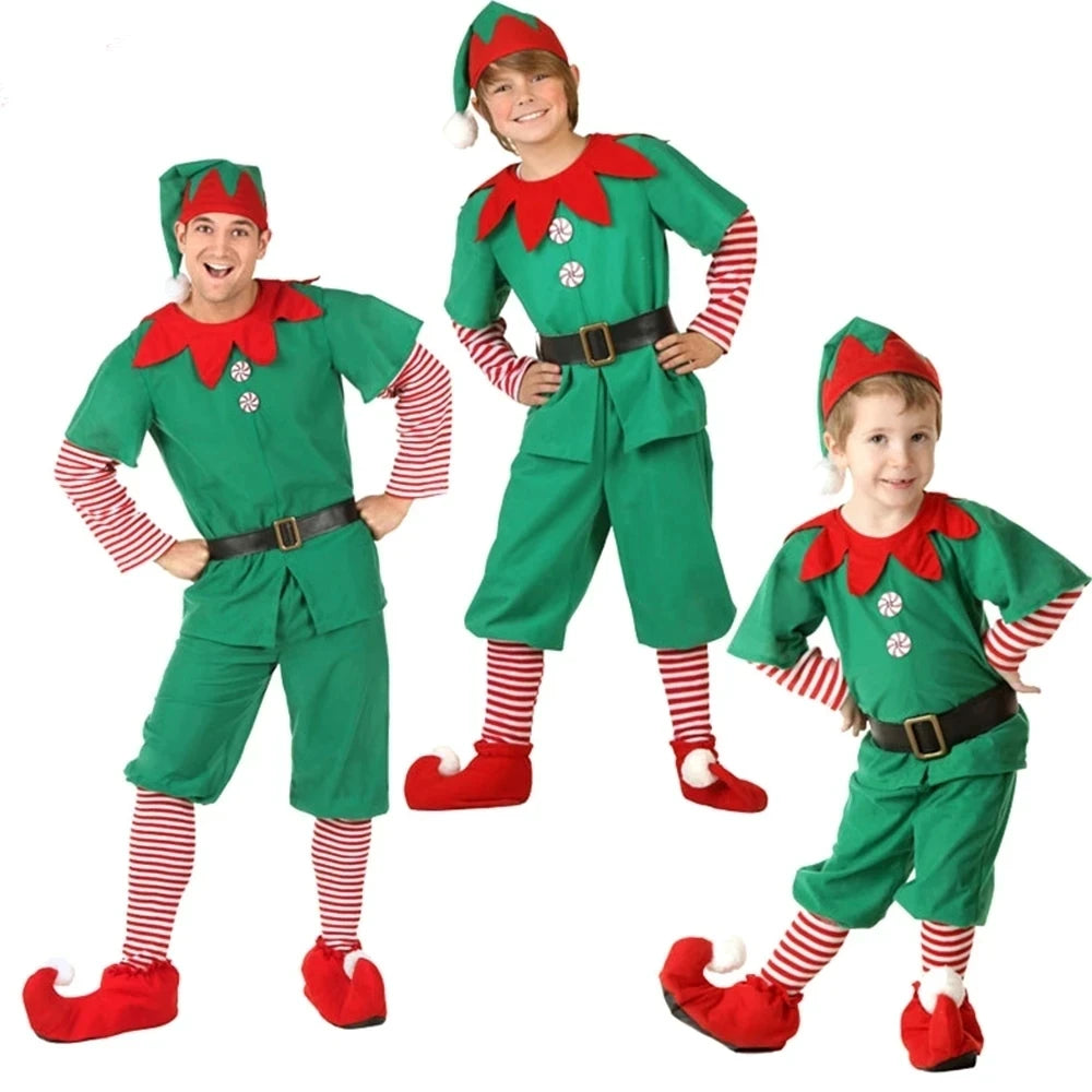 Collar Design Long Sleeves Christmas Family Matching Costumes childrensterritory