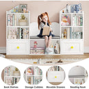 Multipurpose Kids Book and Toys Organizer with Reading Nook childrensterritory