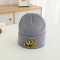 Casual Knitted Cartoon Excavator Embroidered Kids Caps childrensterritory