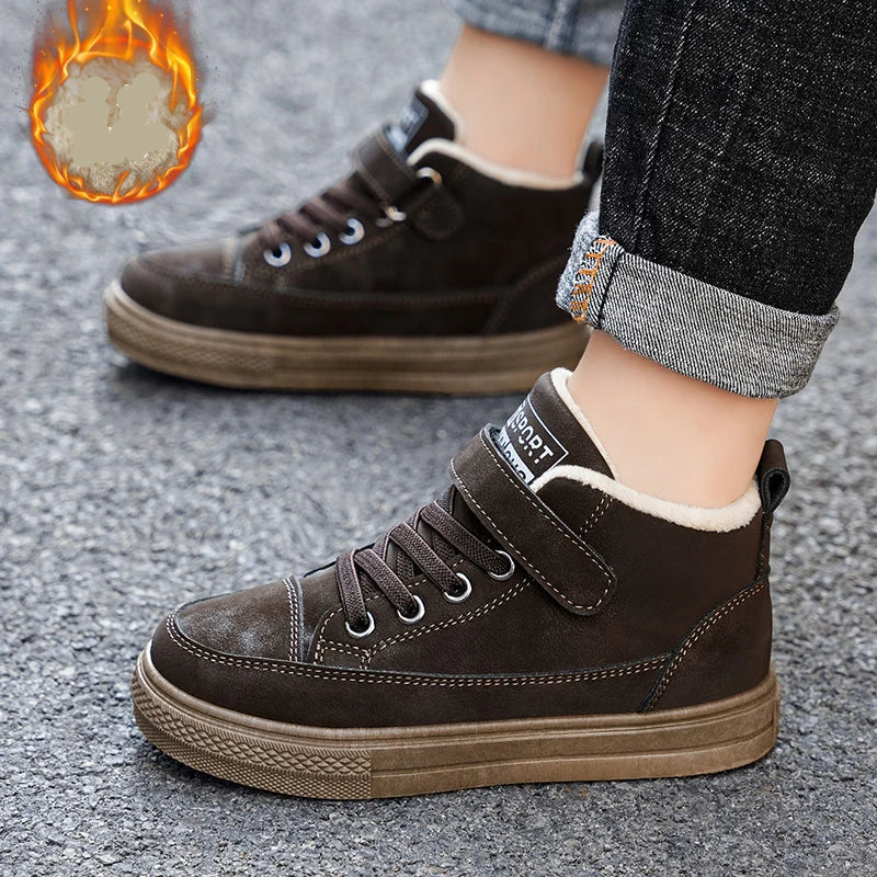 Kids Warm Soft Flat Casual Sports Sneakers