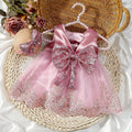 Newborn Girls' Lace and Glitter Bow Design Photography Outfits childrensterritory