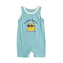 Baby Boy Short Sleeve Cartoon Print Summer Romper childrensterritory