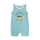 Baby Boy Short Sleeve Cartoon Print Summer Romper childrensterritory