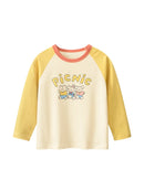 Girls' Cartoon Print Long Sleeves Stylish Tops childrensterritory