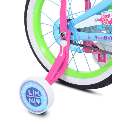 16" Blue and Green Bicycle For Kids with Basket childrensterritory