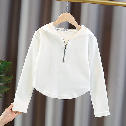 Kids/Teen Girls Solid Color Hoodies For Spring Autumn childrensterritory