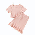 Kids Girl 2 Piece Floral Print Summer Fashion Outfits childrensterritory