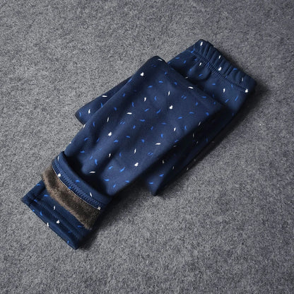Printed Warm Velvet Leggings for Kids Girls childrensterritory