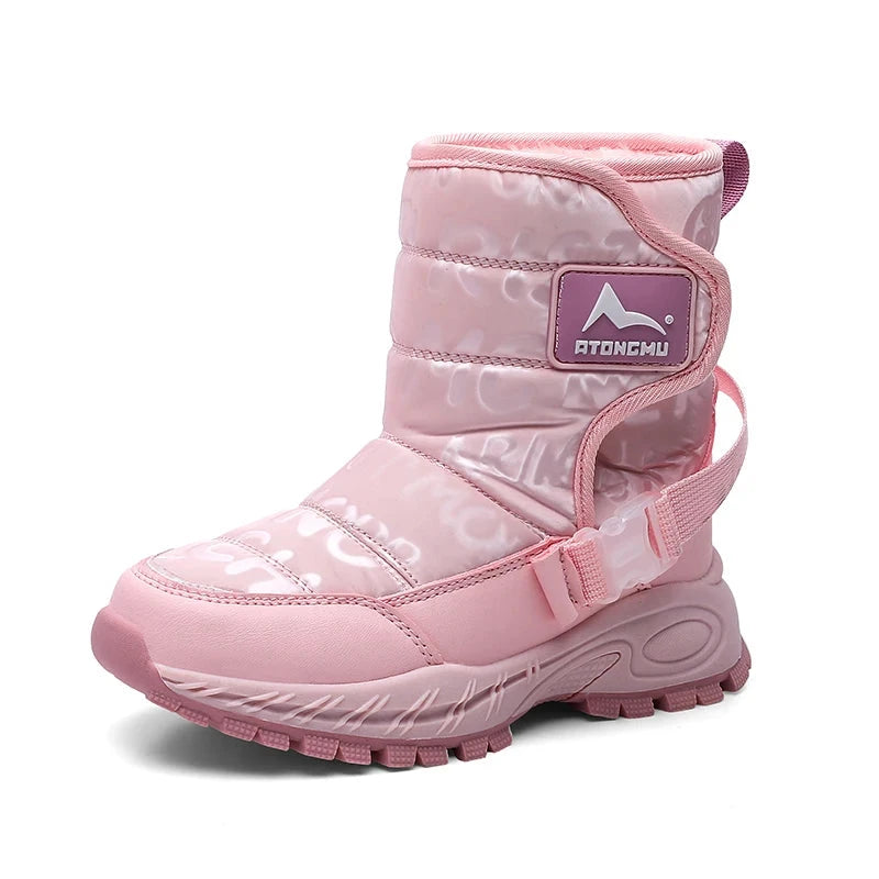 Outdoor Waterproof Warm Long Boots For Girls childrensterritory