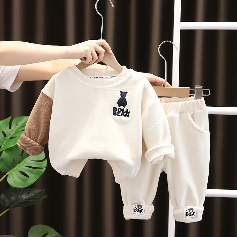 Kids Cartoon Design Winter Clothing Set childrensterritory