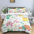 HD Cartoon Dinosaur Print Bedding Set for Kids Bed childrensterritory