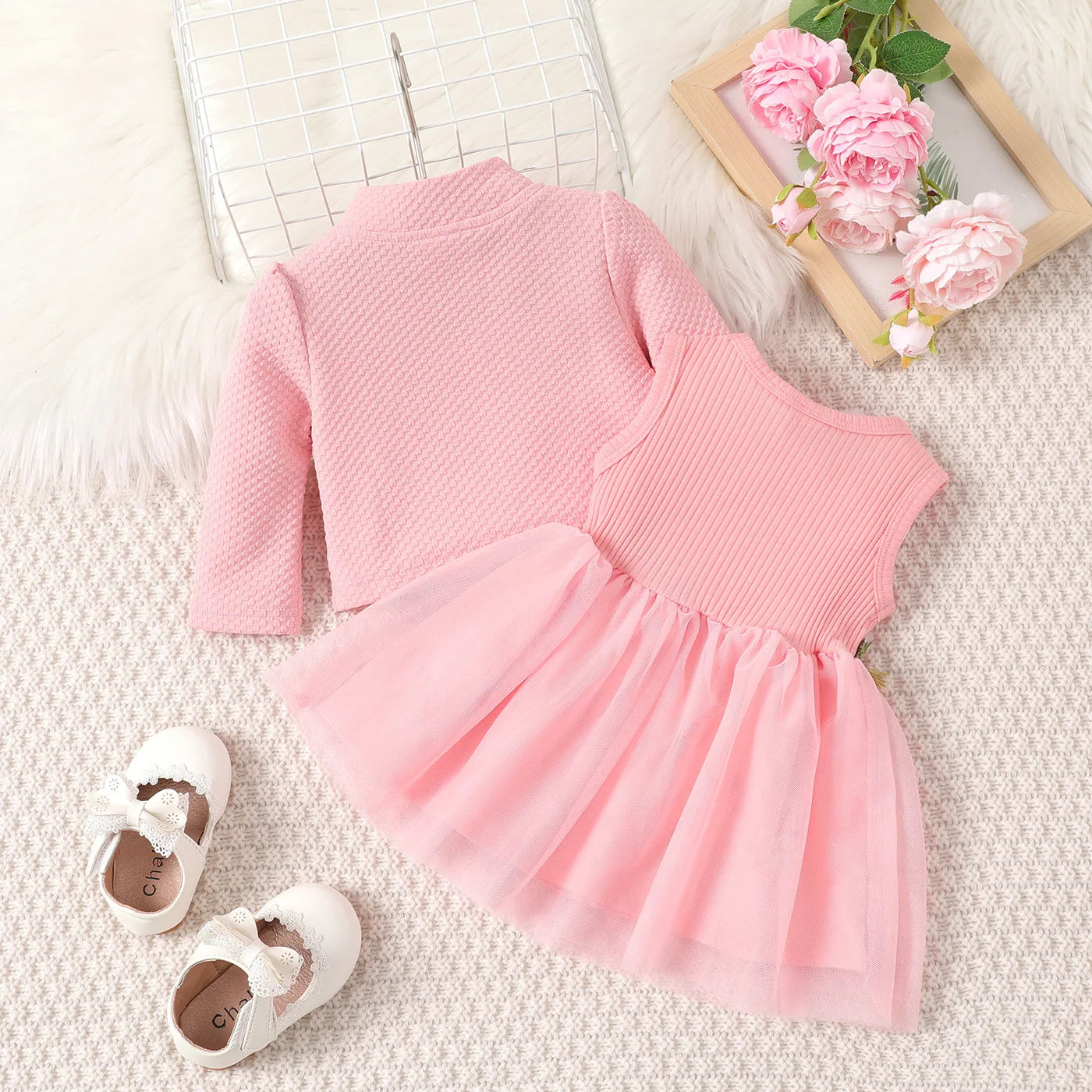 Baby Girl 2pc Birthday Party Dresses Set