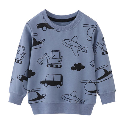 Girls White Casual Cotton Sweatshirts childrensterritory