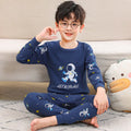 Kids Boys Girls Cartoon Print Tops + Pants Sets Sleepwear childrensterritory