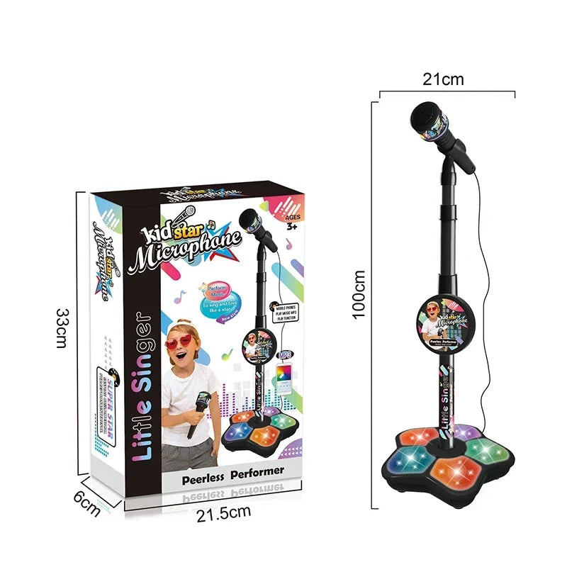 Karaoke Song Microphone with Stand for Kids Birthday Gift