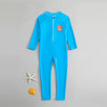 Cartoon Print Long Sleeve One Piece Swimsuit for Kids