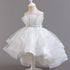 Flower Sequin Design Fluffy Princess Dresses For Girls childrensterritory