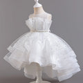 Flower Sequin Design Fluffy Princess Dresses For Girls childrensterritory