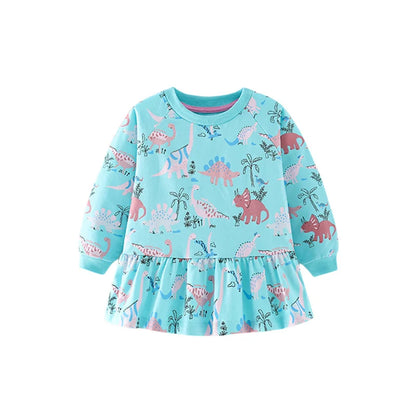 Kids Girls Cartoon Embroidery Applique Design Sweatshirts childrensterritory