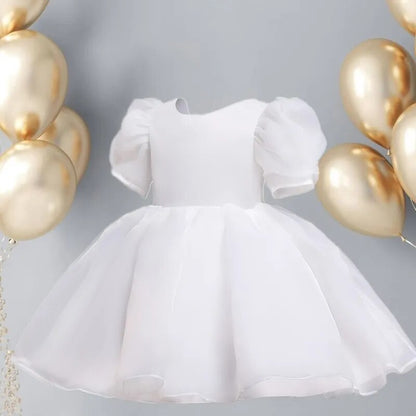 Kids Girls Puff Sleeve Princess Dress For Birthday Party childrensterritory