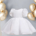 Kids Girls Puff Sleeve Princess Dress For Birthday Party childrensterritory