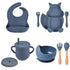 8 Pcs Baby/Kids Anti-Slip Soft Silicone Tableware Set childrensterritory
