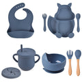 8 Pcs Baby/Kids Anti-Slip Soft Silicone Tableware Set childrensterritory
