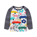 Kids Girls Lovely Flower and Fox Print Soft T-shirt childrensterritory
