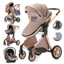 3 in 1 Portable High Landscape Luxury Baby Stroller