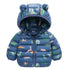 1-5Yrs Kids Boys Girls Dinosaur Print Hooded Jackets childrensterritory
